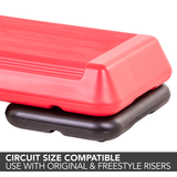 The Step Original Aerobic Exercise Risers with Nonskid Feet for Use with the The Step Circuit Size Platform