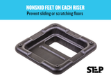 The Step Freestyle Aerobic Risers – Health Club Size - Black