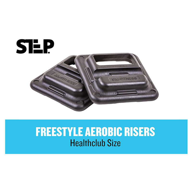 The Step Freestyle Aerobic Risers – Health Club Size - Black