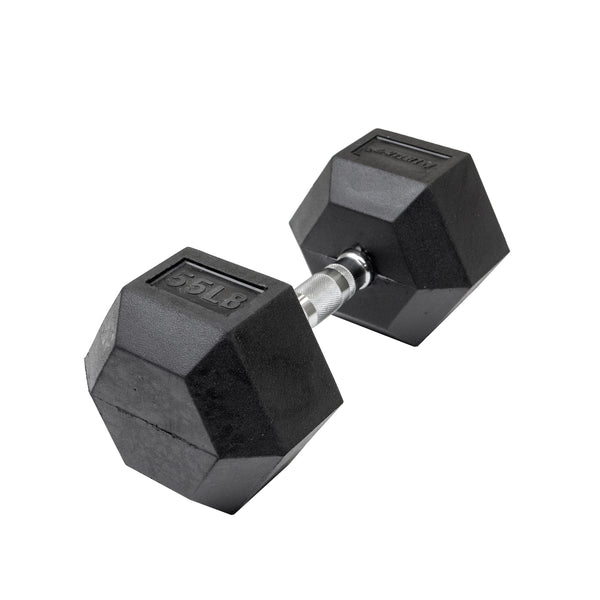 Lifeline Hex Rubber Dumbbells