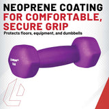 Lifeline Hex Neoprene Dumbbell - 10lb_7