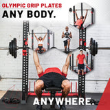 Lifeline Olympic Rubber Grip Plate Set - 355 LBS_3