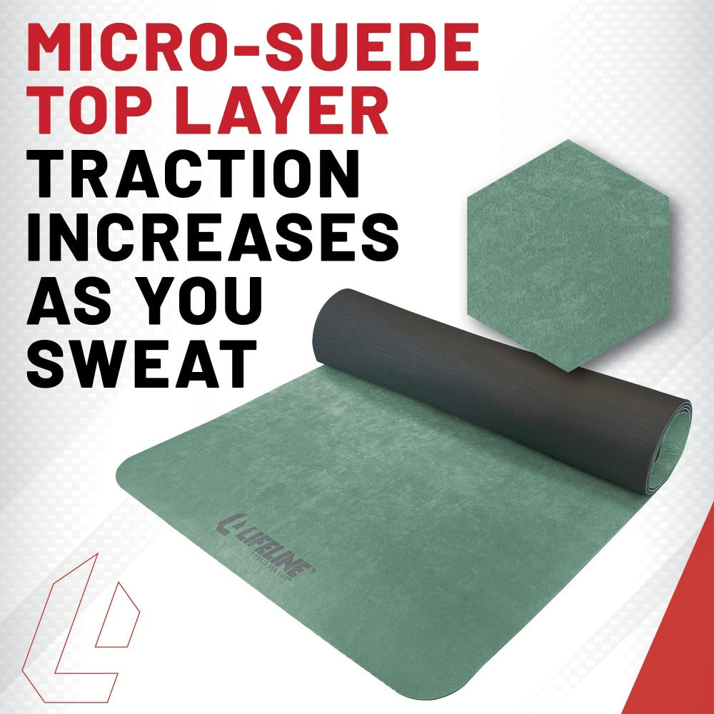 Microfiber deals Suede No-Slip Yoga Mat