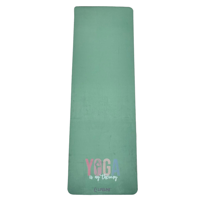 Lifeline Fitness Custom Yoga Mat Premium Suede Mat Sage